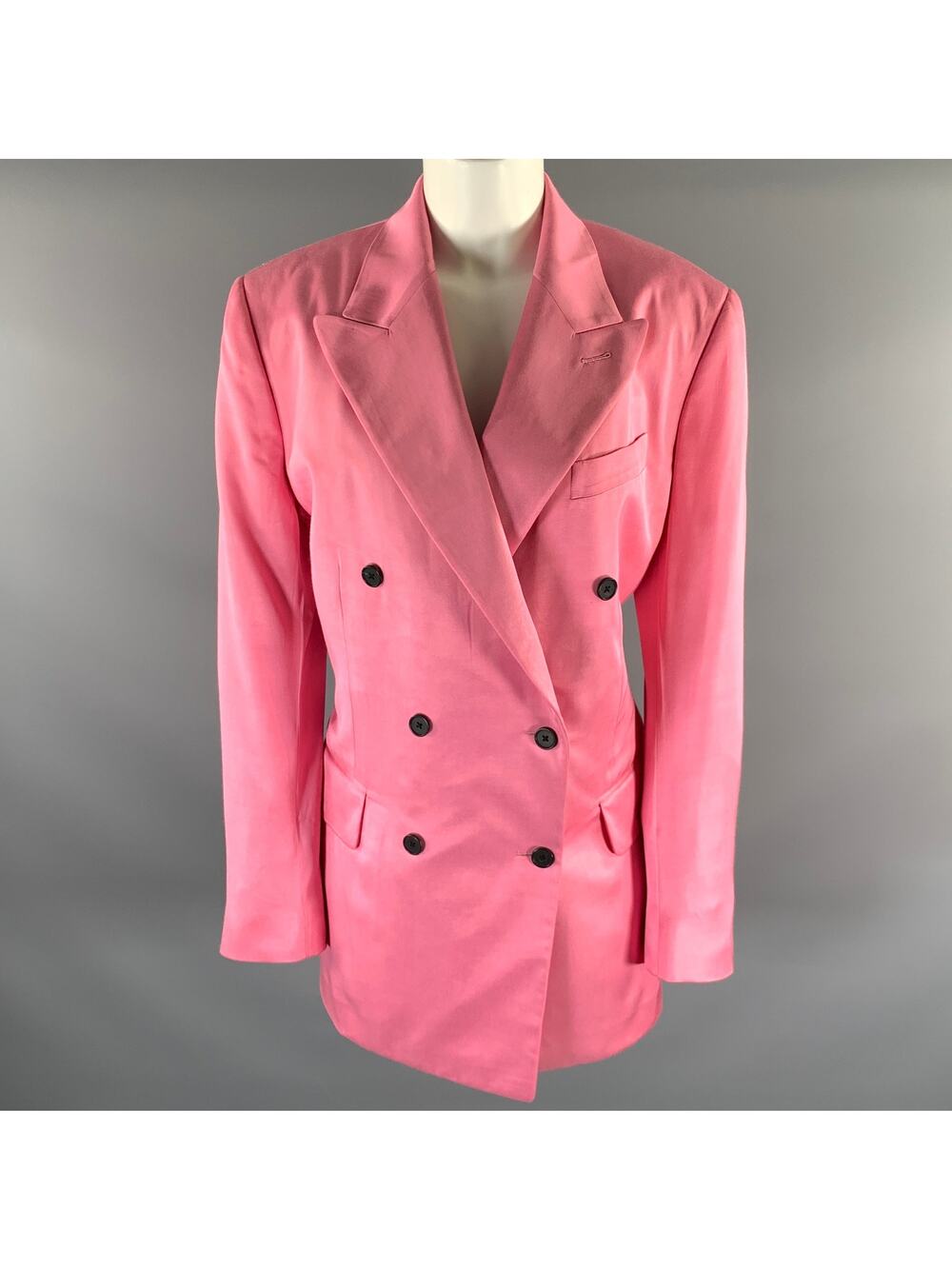 TOM FORD Size M Pink Acetate Viscose Double Breasted Blazer